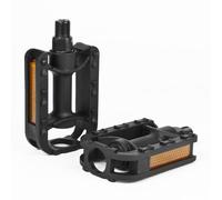 Komodo Kids Bicycle Pedals 1/2" Inch (NOT 9/16" INCH - PLEASE CHECK) Childrens Bike Flat Pedal Set (Black)