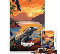 Komodo National Park, Indonesia for Adults 1000 Piece Jigsaw Puzzle Memory Boost Leisure Activity Clean Edges Great Gift size 38x26cm