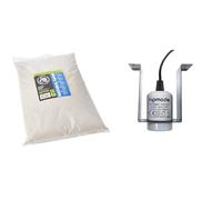 Komodo Natural Sand 5.03 kg & Ceramic Lamp Fixture 360 g - Reptile Substrate and Lighting Bracket Kit