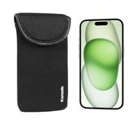 KOMODO Neoprene Phone Case for iPhone 15 Range (For iPhone 15 Plus) Black