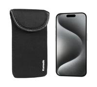 KOMODO Neoprene Phone Case for iPhone 15 Range (For iPhone 15 Pro) Black