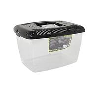 Komodo Plastic Terrarium, Plastic Vivariums, Reptile Habitats,Black,31cm x 21cm x 21cm
