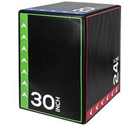 KOMODO Plyo Jump Box Up to 30 Inch Large 3 in 1 30" Soft Plyometric Gym Training Crate (Large - 20" 24" 30")