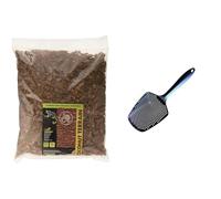 Komodo Reptile Care Bundle - Coconut Terrain Substrate 12L + Sand Scoop with Fine Holes (6g), Natural Bedding & Durable Spot Cleaning Tool