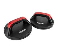 KOMODO Rotating Press Up Bars Push Ups Handles Grips (Red)