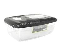 Komodo Plastic Terrarium with Non Slip Feet Well Ventilated & Stackable Vivarium's Reptile Breeding Hatchlings Habitats