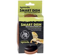 Komodo Smart Dish | Deters Non-Jumping Live Food from Escaping | Accommadates Many Sizes of Lizards and Aquatic Pets