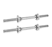 Komodo Spinlock Dumbbell Bars - 1 Inch Standard 2 Bar Set (16 Inch)