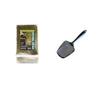 Komodo Straw Terrain 12L Sand Scoop | Natural Reptile Bedding & Spot Cleaning Tool Bundle