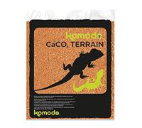 Komodo Terracotta Caco Sand Substrate for Reptile Lizards Snakes Tortoise Cage Habitat Premium Natural Non Toxic Durable Long Lasting Moisture Control Bedding - 4kg