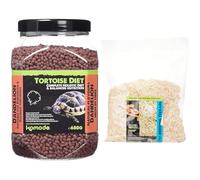 Komodo Tortoise Care Bundle - Complete Holistic Dandelion Diet 680g + Aspen Bed Terrain 12L