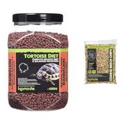 Komodo Tortoise Care Bundle - Complete Holistic Dandelion Diet 680g + Coarse Beech Chips Substrate 12L