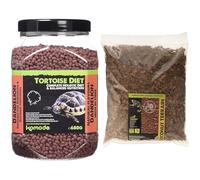Komodo Tortoise Care Bundle - Complete Holistic Dandelion Diet 680g + Coconut Terrain Substrate 12L