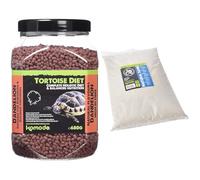 Komodo Tortoise Care Bundle - Complete Holistic Dandelion Diet 680g + Natural Sand Substrate 5kg