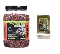Komodo Tortoise Care Bundle - Complete Holistic Dandelion Diet 680g + Straw Terrain Substrate 12L