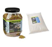 Komodo Tortoise Care Bundle - Complete Holistic Diet Fruit & Flower 680g + Natural Sand Substrate 5kg