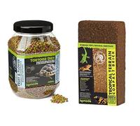Komodo Tortoise Care Bundle - Complete Holistic Diet Fruit & Flower 680g + Tropical Terrain Compact Brick Substrate