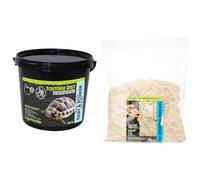 Komodo Tortoise Care Bundle - Complete Holistic Fruit & Flower Diet 2kg + Aspen Bed Terrain 12L