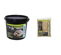 Komodo Tortoise Care Bundle - Complete Holistic Fruit & Flower Diet 2kg + Coarse Beech Chips Substrate 12L