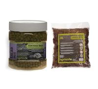 Komodo Tortoise Care Bundle - Complete Holistic Salad Mix Diet 680g + Habitat Moss 3L