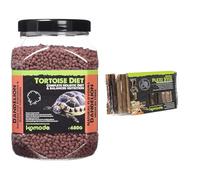 Komodo Tortoise Care Bundle - Complete Holistic Tortoise Diet Dandelion 680g + Flexi Stix Small, Balanced Nutrition & Enriched Habitat Setup for Reptiles