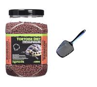 Komodo Tortoise Care Bundle - Complete Holistic Tortoise Diet Dandelion 680g + Sand Scoop, Balanced Nutrition & Habitat Maintenance Tool for Reptiles