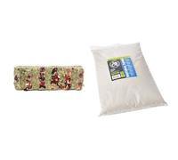 Komodo Tortoise Care Bundle - Vegetable Snack Bar Treat + Natural Sand Substrate 5kg, High-Fibre Complementary Diet & Natural Habitat Setup for Reptiles