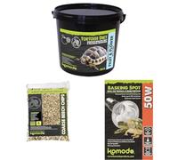 Komodo Tortoise Diet Fruit & Flower 2kg + Beech Chips 6L + Basking Spot Bulb 50W