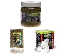 Komodo Tortoise Habitat Bundle - Diet, Straw Bedding & UV Basking Bulb (125W)