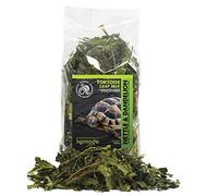 Komodo Tortoise Leaf Mix Nutrient Rich Vitamin Minerals Boost Nibbling Chews Natural Botanical Herbs - 100g