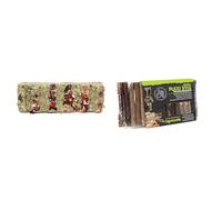 Komodo Tortoise Treat & Habitat Bundle - Vegetable Snack Bar High Fibre Protein-Rich Complementary Diet + Flexi Stix Small Terrarium Decor (240g)