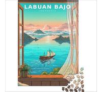 Komodo View 1000 Piece Adult Puzzles | a relaxed activity for couples on a first date to enjoy together while getting to know each other to enjoy at home38x26cm