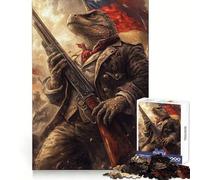 Komodo Warrior Leading Revolution Jigsaw for Teenagers1000 Pieces Cognitive Boost Nice Thick Family Bond Santa Surprise (38x26cm)