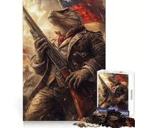Komodo Warrior Leading Revolution Jigsaw Puzzle for Adults 1000 Pieces Logic Fun Clear Hue Playful Challenge Santa Present (38x52cm)