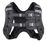 Komodo Weighted Vest Neoprene Cardio Running Workout Weight Clothing with Reflective Straps (Black, 8kg)