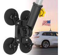KOMOHOM Magnetic Flag Holder for RV, Adjustable-Angle 5th Wheel Flag Pole Mount, No Drill Flag Pole Mount for Camper, Rv, Trailer, Truck, Car, Van, Black