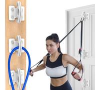 KOMOHOM Resistance Band Wall Anchors,Workout Wall Mount Anchor,Band Wall Mounts Gym Anchor,Band Hooks, Wall Workout Equipment Space Saving Wall Mount Clip for Home Gym Workouts for Strength Training