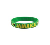 Komonee 10 x Jamaica Green Caribbean Cup Sports Event Football Country National Flag Silicone Wristbands