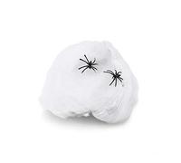 Komonee 10 x Spiderweb Halloween Stretchy Fake Cob Web and Spiders Indoor Outdoor Garden Haunted House Decoration White