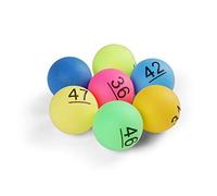 Komonee 100 x Numbered Ping Pong Balls Table Tennis 40mm with Numbers 1-100