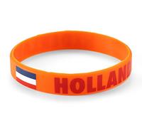 Komonee 25 x Netherlands Orange World Cup Sports Event Football Country National Flag Silicone Wristbands