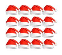 Komonee 250 x Santa Claus Christmas Hat Red Xmas Novelty Party for Festive Holidays Fancy Dress Up Unisex Costume Accessory New Years Fun Adults and Children