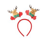 Komonee 3 x Christmas Headbands Mini Reindeer Antlers - Cute Xmas Dress Up Head Decoration, One Size Accessory for Men Women Adult Kids, Perfect Holiday Festive Party Costume