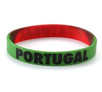 Komonee 5 x Portugal Green and Red World Cup Sports Event Football Country National Flag Silicone Wristbands