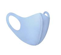 Komonee Adults Washable Reusable Blue Face Mask Dustproof Cloth Mouth Cover Covering For Men Women Outdoors Indoors Cycling Ski Protection (Pack Of 2)