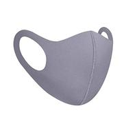 Komonee Adults Washable Reusable Grey Face Mask Dustproof Cloth Mouth Cover Covering For Men Women Outdoors Indoors Cycling Ski Protection (Pack Of 5)
