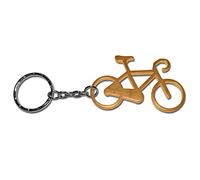 Komonee Bike Gold Metal Key Chain Bicycle Keyring Trail Keychain Mountain Fixies Keyrings (Pack of 10)