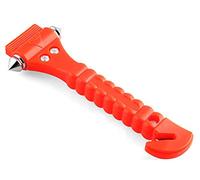 Komonee Car Safety Glass Hammer Emergency Window Break Escape and Seat Belt Cutter Tool Saving Survival Kit (Pack Of 1)