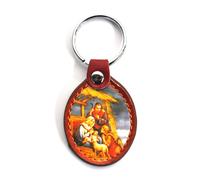 Komonee Christianity Keychain Religious Key Ring Christian Key Chain Catholic Protestant Keyring CK5 (Pack of 3)