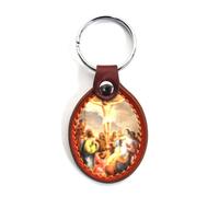 Komonee Christianity Keychain Religious Key Ring Christian Key Chain Catholic Protestant Keyring CK8